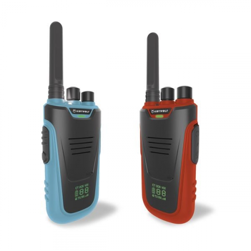 Kidywolf - Walkie-Talkies mit Taschenlampe blau/rot