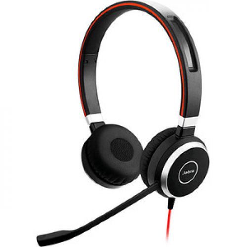 Jabra Evolve 40 UC USB-Headset schwarz, rot