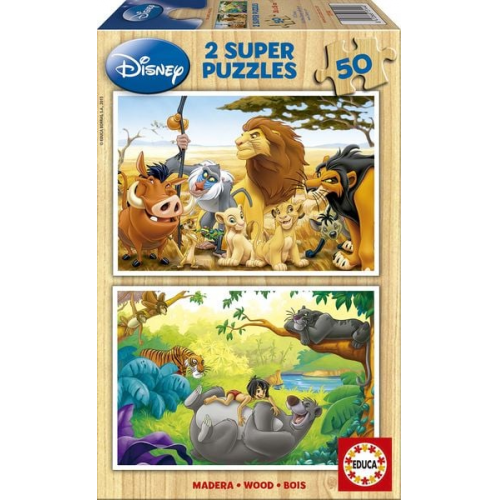 Puzzle Educa Disney Tierfreunde 50 Teile Holzpuzzle