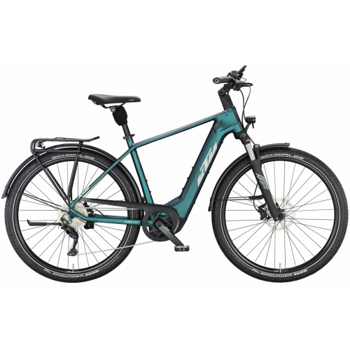 KTM MACINA GRAN 720 (750 Wh), 10 Gang Kettenschaltung, Herrenfahrrad, Diamant, Modell 2023, 29 Zoll 51 cm green purple flip matt (silver+black)