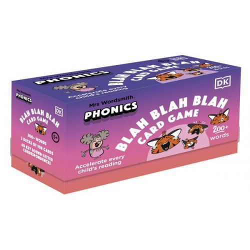 Mrs Wordsmith Phonics Blah Blah Blah Card Game, Kindergarten & Grades 1-2