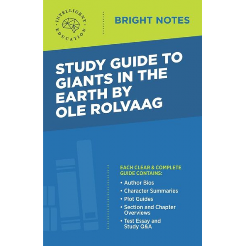 Study Guide to Giants in the Earth by Ole Rolvaag