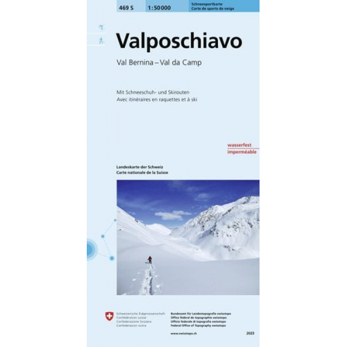 Swisstopo 1 : 50 000 Val Poschiavo