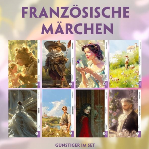 Alexandre Dumas Sophie de Ségur Charles Perrault - 8 Französische Märchen (8 Bücher + Audio-Online) - Frank-Lesemethode - Kommentierte zweisprachige Ausgabe Französisch-Deutsch