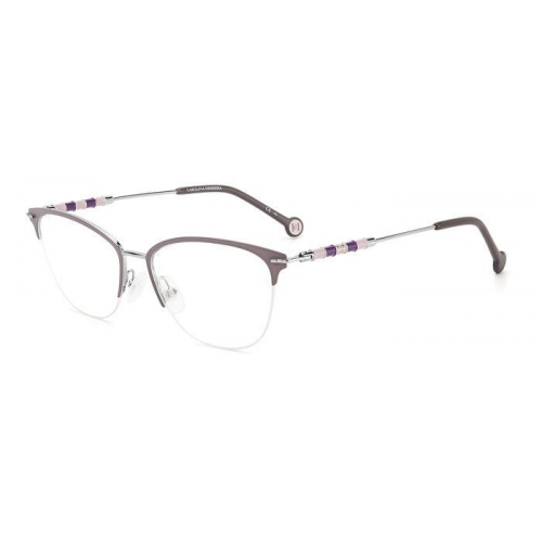 Brille  Carolina herrera Ch 0038 col. kts Damen Runden Palladium/flieder