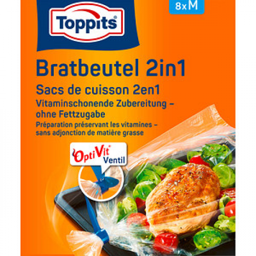 8 Toppits Bratbeutel M