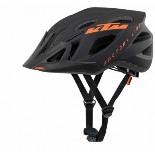 KTM Fahrradhelm Factory Line Helmet 54-58 cm black matt / orange shiny