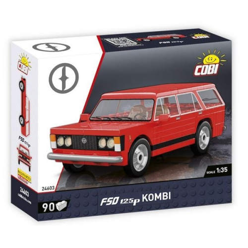 COBI Youngtimer 24603 - FSO125P Kombi, Bausatz 1:35, 90 Klemmbausteine