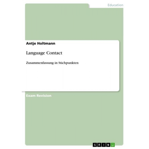 Antje Holtmann - Language Contact