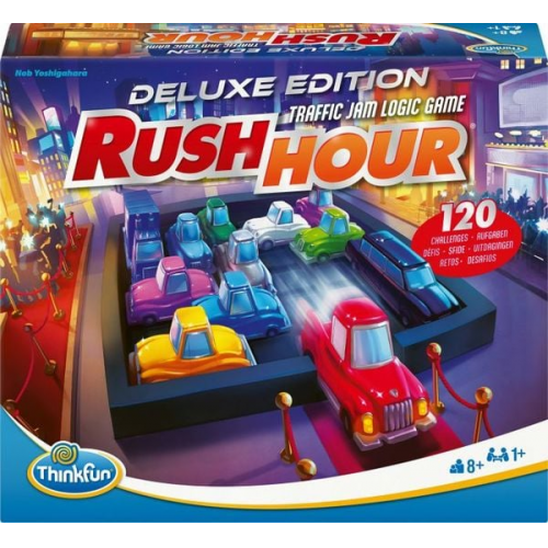 ThinkFun 76617 - Rush Hour - Das bekannte Stau-Spiel in der Deluxe Edition mit