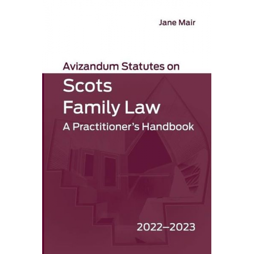 Jane Mair - Avizandum Statutes on Scots Family Law