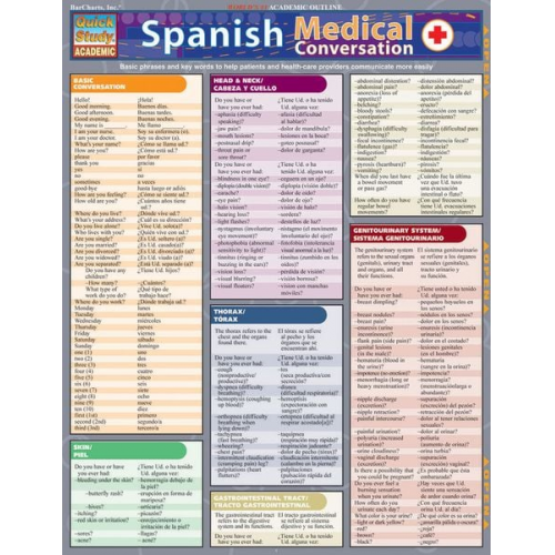 Joseph Rosado - Chart-Quickstudy Spanish Medic