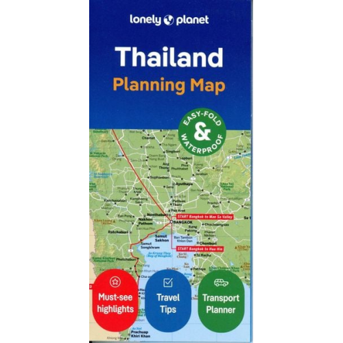 Lonely Planet - Lonely Planet Thailand Planning Map