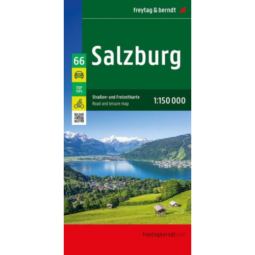 Salzburg, Straßen- und Freizeitkarte 1:150.000, freytag & berndt