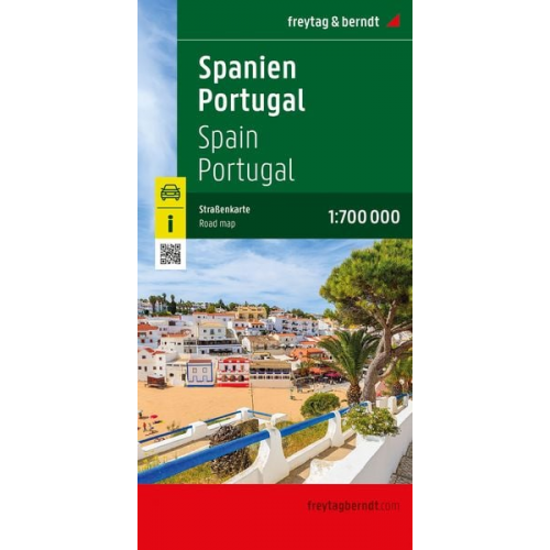 Spanien - Portugal, Straßenkarte 1:700.000, freytag & berndt