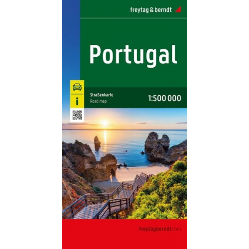 Portugal, Straßenkarte 1:500.000, freytag & berndt