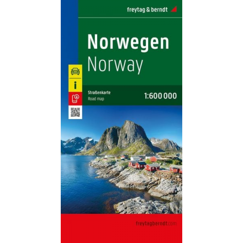 Norwegen, Straßenkarte 1:600.000, freytag & berndt