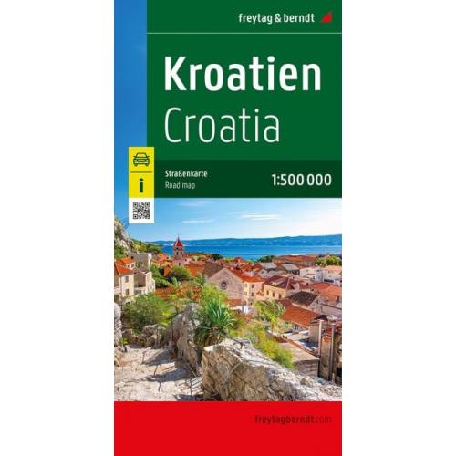 Kroatien, Straßenkarte 1:500.000, freytag & berndt