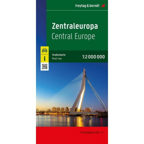 Zentraleuropa, Straßenkarte 1:2.000.000, freytag & berndt