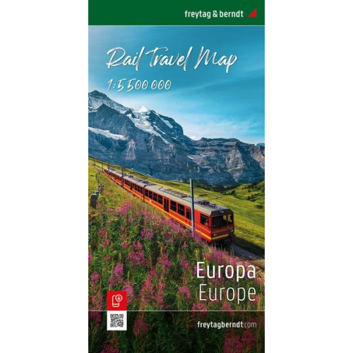 Europa, Rail Travel Map 1:5.500.000, freytag & berndt