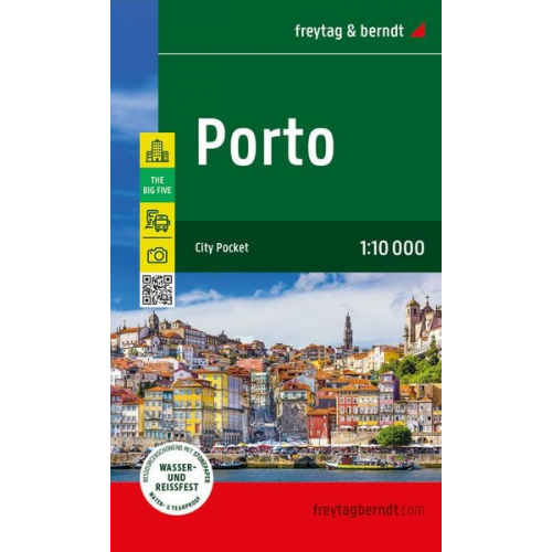 Porto, Stadtplan 1:10.000, freytag & berndt