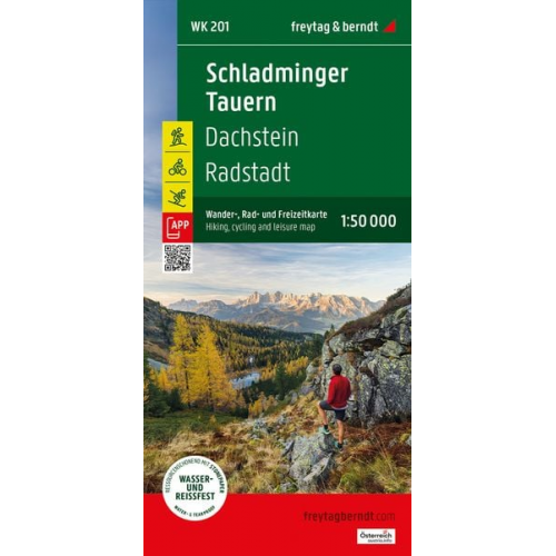 Schladminger Tauern, Wander-, Rad- und Freizeitkarte 1:50.000, freytag & berndt, WK 201