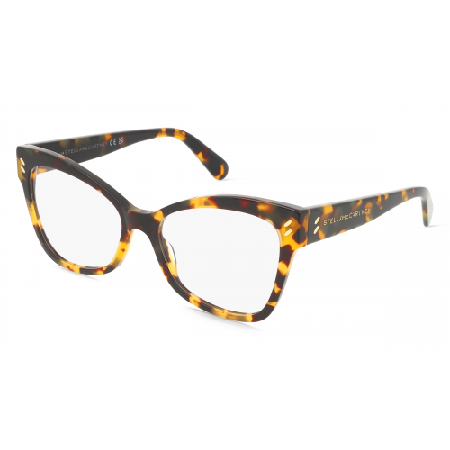 Stella McCartney SC50037I Damen-Brille inkl. Gläser Vollrand Butterfly Bio-Acetat-Gestell 55mm/17mm/140mm, braun