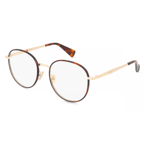 Kenzo KZ50207U Damen-Brille inkl. Gläser Vollrand Rund Metall-Gestell 54mm/19mm/145mm, gold