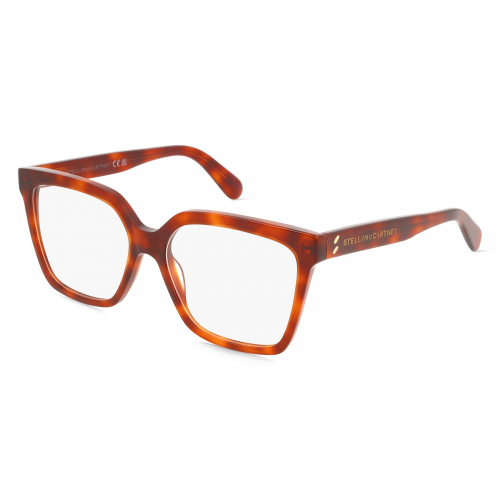 Stella McCartney SC50042I Damen-Brille inkl. Gläser Vollrand Eckig Acetat-Gestell 53mm/16mm/140mm, rot