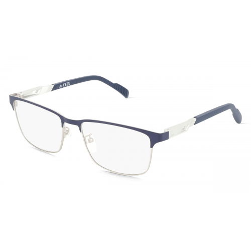 Adidas SP5024 Unisex-Brille inkl. Gläser Vollrand Eckig Metall-Gestell 55mm/17mm/140mm, blau