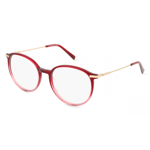 Humphrey´s 581131 Damen-Brille inkl. Gläser Vollrand Oval Acetat-Gestell 53mm/18mm/140mm, rot