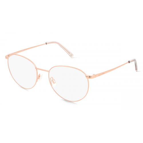 Marc O´ Polo 502199 Unisex-Brille inkl. Gläser Vollrand Panto Metall-Gestell 51mm/17mm/140mm, gold