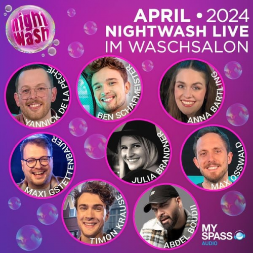 Ben Schafmeister Max Osswald Julia Brandner Abdel Boudii Timon Krause - NightWash Live, April 2024