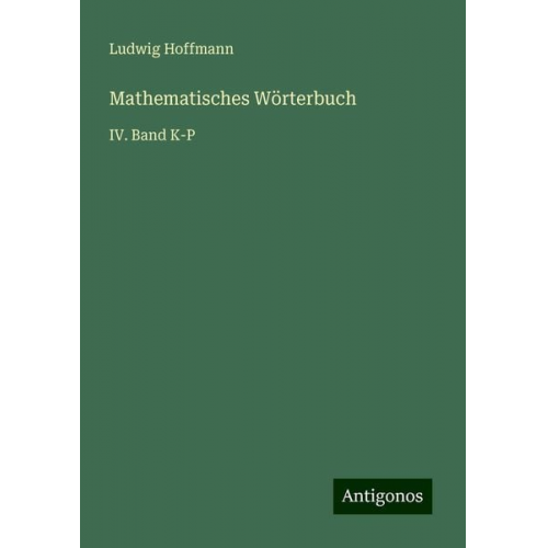 Ludwig Hoffmann - Mathematisches Wörterbuch