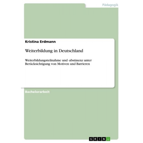 Kristina Erdmann - Weiterbildung in Deutschland