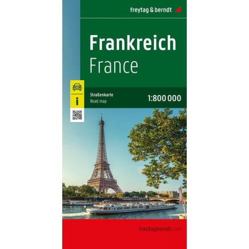 Frankreich, Straßenkarte 1:800.000, freytag & berndt