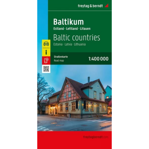 Baltikum, Straßenkarte 1:400.000, freytag & berndt