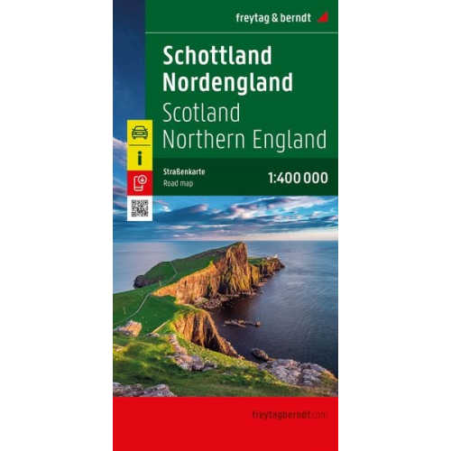 Schottland - Nordengland, Autokarte 1:400.000, freytag & berndt