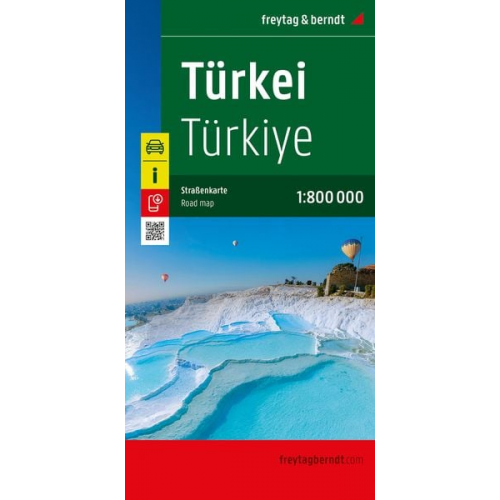 Türkei, Straßenkarte 1:800.000, freytag & berndt