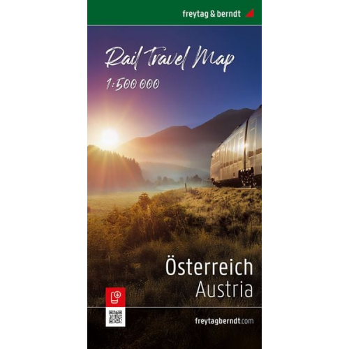 Österreich, Rail Travel Map 1:500.000, freytag & berndt