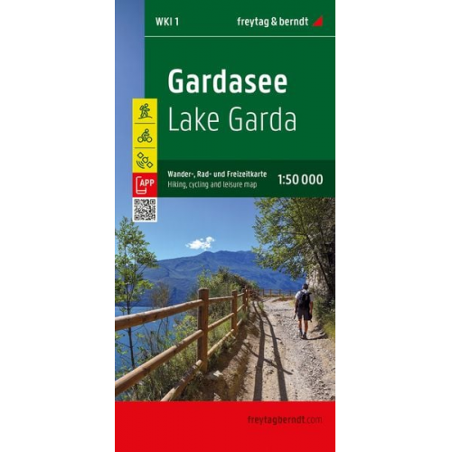 Gardasee, Wander-, Rad- und Freizeitkarte 1:50.000, freytag & berndt