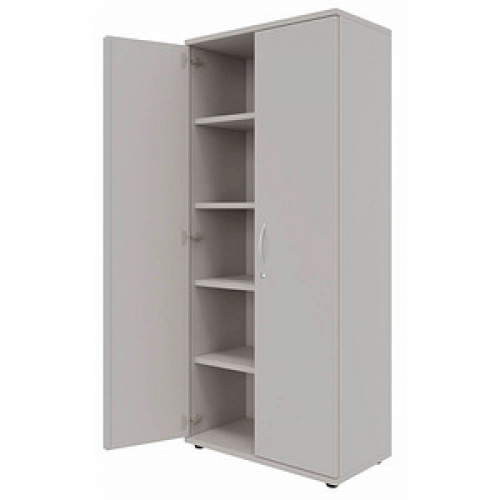 fm Aktenschrank Basic, 4260267320990 lichtgrau 4 Fachböden 80,0 x 44,2 x 185,1 cm