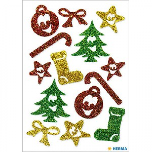 HERMA Aufkleber 3728 Weihnachtsmotive, 14 Etiketten