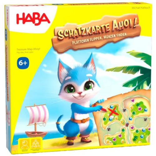 HABA 2011824001 - Schatzkarte Ahoi!, Gesellschaftsspiel ab 6 Jahren