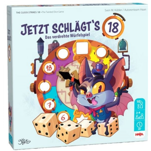 HABA 2011826001 - Jetzt schlägts 18!, Würfelspiel