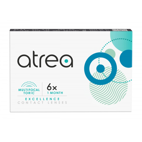 atrea excellence 1 month multifocal-toric (6er Packung) Monatslinsen (0 dpt, Zyl. -1,25, Achse 90 °, Addition Low (0,75 - 2,25) & BC 8.6)