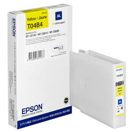 EPSON T04B4XL  gelb Druckerpatrone