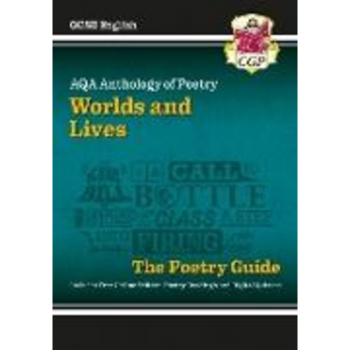 Cgp Books - New GCSE English AQA Poetry Guide - Worlds & Lives Anthology inc. Online Edition, Audio & Quizzes: for the 2025 and 2026 exams