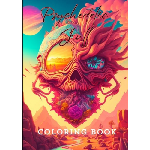 Joe Hammoud - Psychedelic Skull Coloring Book