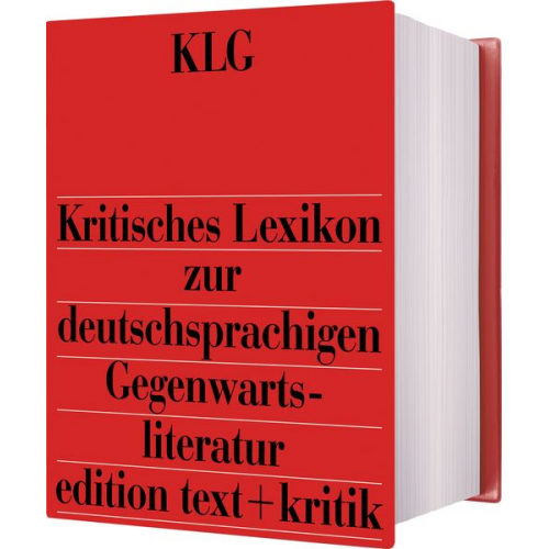 Kritisches Lexikon zur deutschsprachigen Gegenwartsliteratur (KLG)